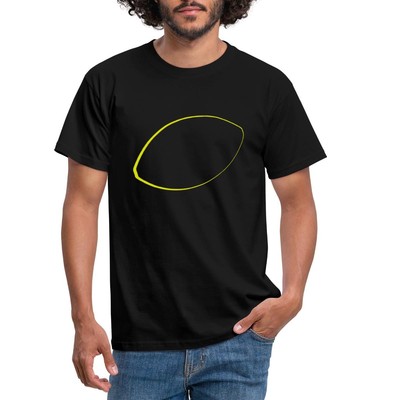 American Football Geschenk Fan Touchdown Gelb Männer T-Shirt