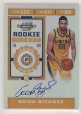 2019 Panini Contenders Optic Rookie Ticket Variation Goga Bitadze #114 Auto s3g