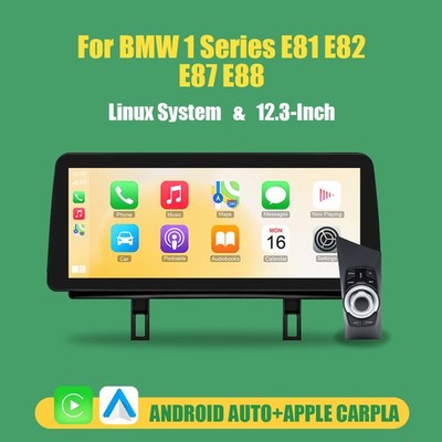Carplay Für BMW 1er E81 E82 E87 E88 12,3'' Multimedia Autoradio GPS Navi +Idrive
