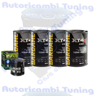 Bardahl XT4S 10W60 Ölwechselset + Filter Für Ducati 1260 Multistrada 2020