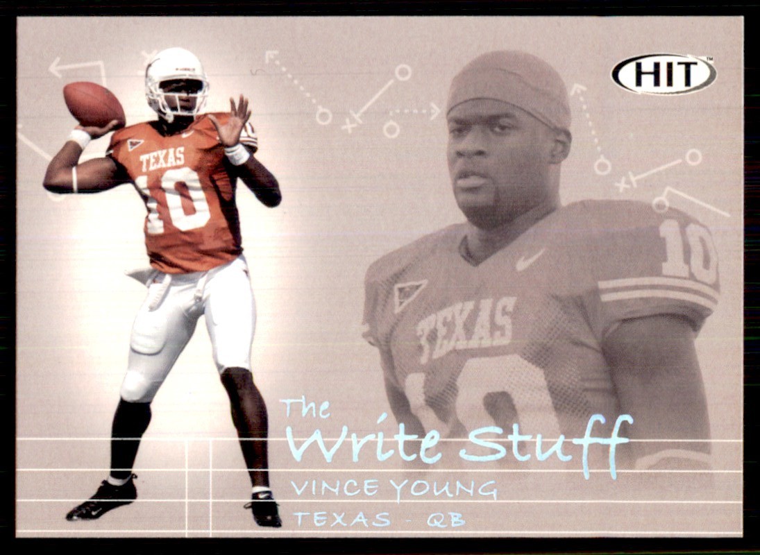 2006 Hit The Write Stuff #15 Vince Young Rookie Texas Longhorns