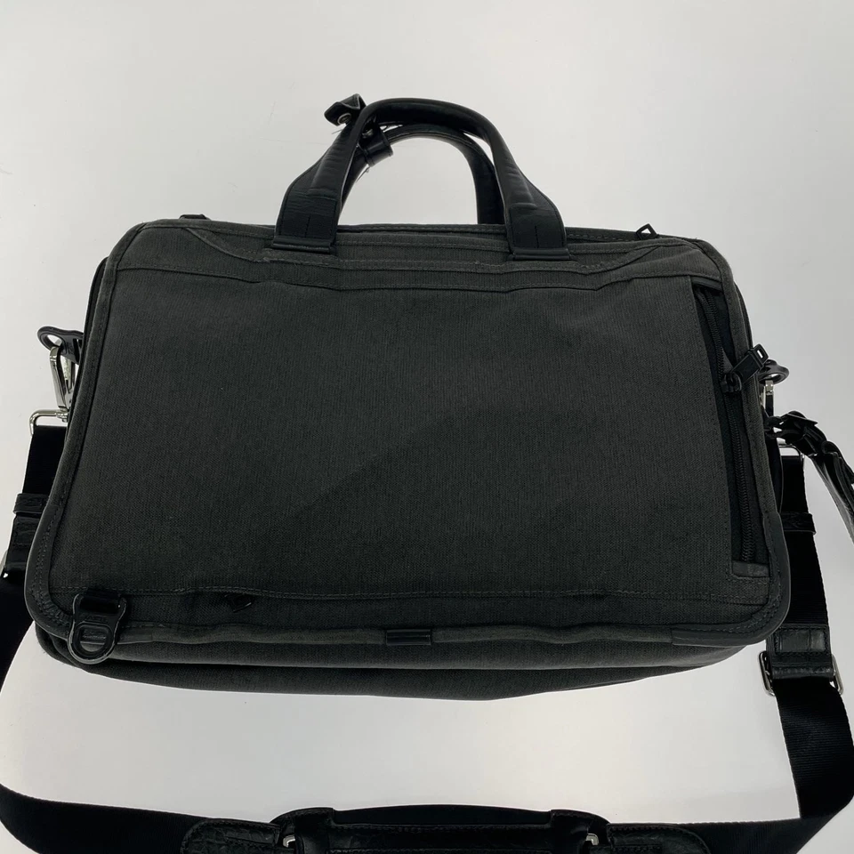 TUMI 26180AT2E 3Way Briefcase Gray Business Travel Bag Used - Image 2 of 4