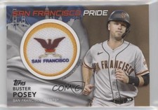 2022 Series 1 City Flag Commemorative Relics Gold 4/75 Buster Posey Patch 0ey1
