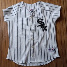 Womans Vtg Majestic Chicago White Sox Nick Swisher Jersey Small
