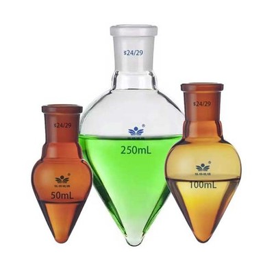 5ml-1000ml Pear Shape Evaporating Flask w/ Standard Joints Glassware Labware us