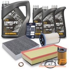 INSPEKTIONSPAKET SET B + 8L MOTOR&Ouml;L F&Uuml;R VW TOUAREG PORSCHE CAYENNE 3.0 TDi