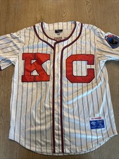 Kansas City KC Monarchs Jersey Sewn Jackie Robinson Mens XL Pinstripe NLB 1920