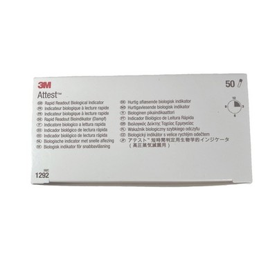 3M ATTEST Rapid Readout Biological Indicator, 1292, 50/bx, 03/2027