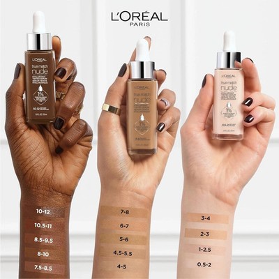 L'OREAL True Match Nude Hyaluronic Tinted Serum Lot of 3 Same Color (You Choose)