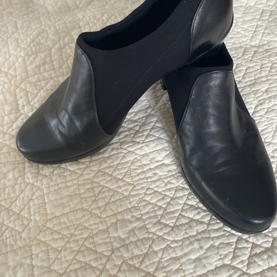 Zapatos Munro Para Mujer Negros Niño/Negro Tela Suave Cómodos Acogedores Elastizados Talla 6 M Foto 2 de 4