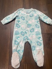 Girls Warm Sleeper Pajamas Size 18 Months By Carters 3