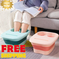 Collapsible Foot Bath Basin for Soaking Feet,Foot Soak Tub,Plastic Foot Bucket