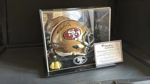 San Francisco 49ers Mini Helmet Autographed Deebo Samuel COA w/ Display Case