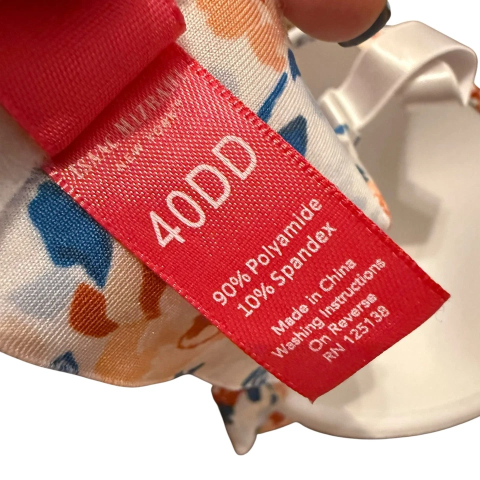 Isacc Mizrahi multicolored floral print push up bra size 40DD - Image 4 of 4