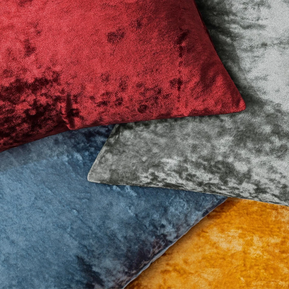 Set of 2 Gray Decorative Velvet Throw Pillow Covers 28x28 Inches, Soft Neutra... - Image 3 of 4