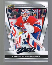 2025-26 UD MVP Silver Script #69 Samuel Montembeault
