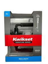 Kwikset Mirada Privacy Bed Bath Door Lever Black 97301-057 New