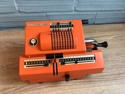 Vintage Mechanical Calculator Calcorex 403 Adding Machine Antique Hand Cranked