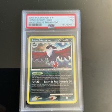 Pokémon TCG Honchkrow Holo Rare Card 10/123 Mysterious Treasures 2007 Psa 7