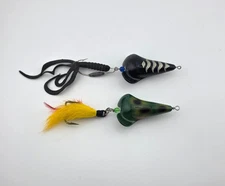 (2) Vintage Mister Twister Top Prop Top Water Fishing Lures Lot of 2