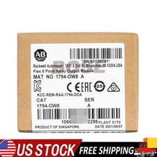 New Factory Sealed 1794-OW8 SER A Flex 8 Point Relay Output Module 1794OW8