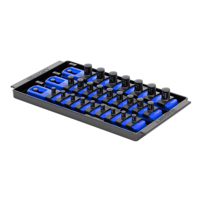 Ernst 8551 1/4'', 3/8'', 1/2'' 3-Rail Socket Boss Storage Organiser 8'' Blue