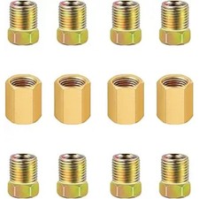 12Pcs 3/8"-24 Threads Brake Line Fittings Assortment For 3/16" Brake Line Tube 4
