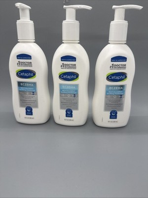 (3 Bottles) Cetaphil Restoraderm Eczema Soothing Moisturizer 10.oz ea