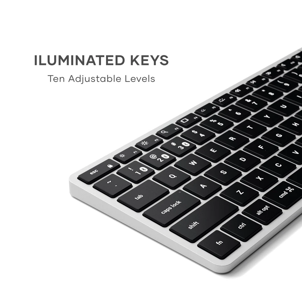 Slim X1 Bluetooth Backlit Keyboard for Mac, Illuminated Keys & Multi-Device S... - Image 4 of 4