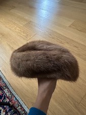 Cappello in pelliccia di visone selvaggio vintage Made in Italy