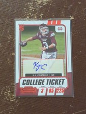 2021 Panini Contenders Draft - KJ COSTELLO - Red College Ticket RC Auto