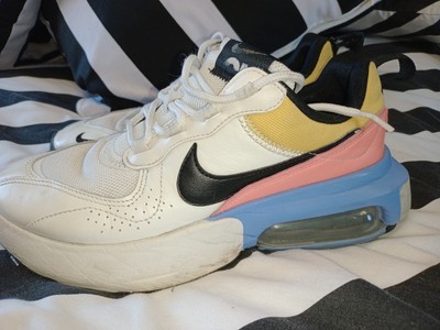 Nike Air Max Verona Damen Sneaker Gr. 5 Rosa Blau Weiß Leder Obermaterial Schnürschuhe