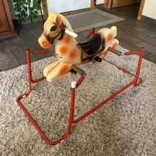 Vintage 1982 Wonder Walk-R-Ride Spring Rocking Horse Toy - READ!