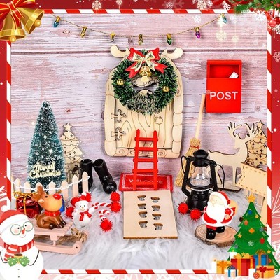 Herefun Kit Lutin Farceur De Noel Deco, 43 PCS Accessoires Aison Lutin