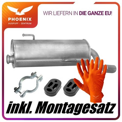   für Peugeot 206 1.1 1.4 1.6 1998-2009 Auspuff Endschalldämpfer 1726Y1 + 173021