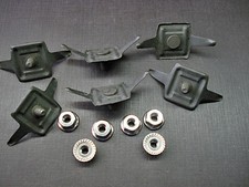6 Pcs Fits 1950 Desoto Plymouth Fender Moulding Clips Nuts Nors 1298033