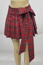 REGULAR MINI Skirt Plaid Pleated RedStewartWB 