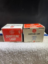 Lot of 2 GE General Electric EMM/EKS Quartzline 24V 250W Projector Lamp Bulb
