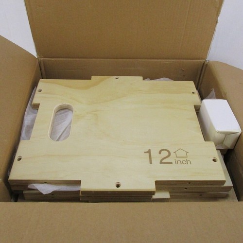 Open Box Unassembled Titan Fitness Wooden Plyometrics Jump Box 12x14x16 - 第 1/5 張圖片