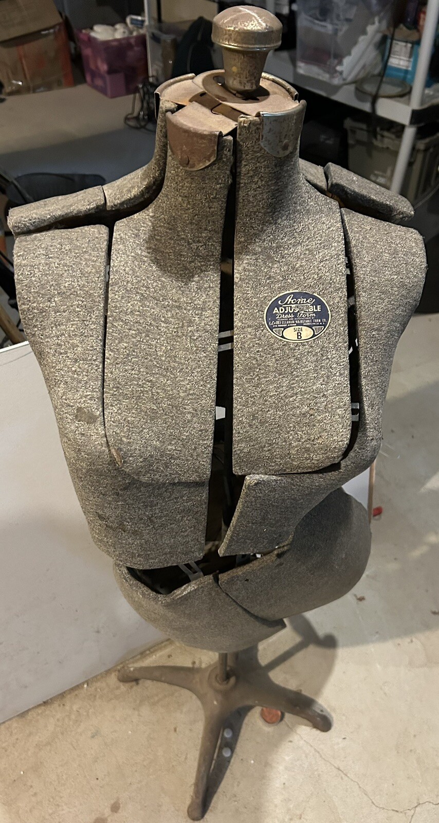 Acme Co Adjustable Dress Form Size B Sewing Dress Form 1930s 40s Very