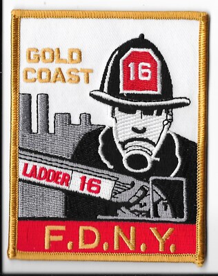New York Fire Department (FDNY) Ladder 16 ''Gold Coast'' Patch V1