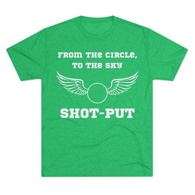 Shot put throwing circle Unisex Tri-Blend Crew Tee