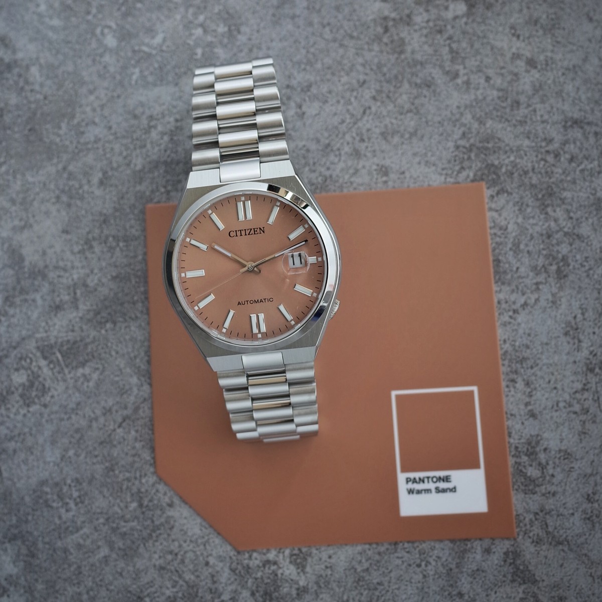 CITIZEN x Pantone NJ0158-89Y Warm Sand Mechanical 40mm CITIZEN x Pantone NJ0158-89Y Warm Sand Mechanical 40mm