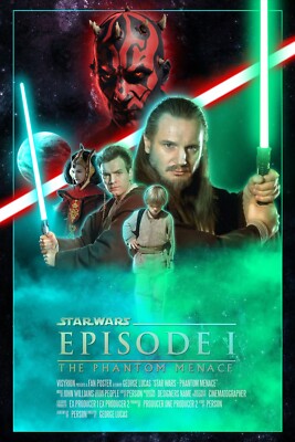 1999 Star Wars Episode I The Phantom Menace Movie Poster 11X17 Obi