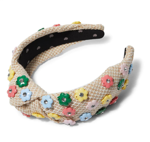 НОВИНКА В МЕШОЧКЕ С БИРКАМИ, ПОВЯЗКА НА ГОЛОВУ С ЦВЕТОЧНЫМ УЗЛОМ ОТ LELE SADOUGHI DAPHNE