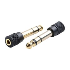 Headphone Adapter 6.35mm Male to 3.5mm Female Stereo Adapter 3.5mm to 1/4