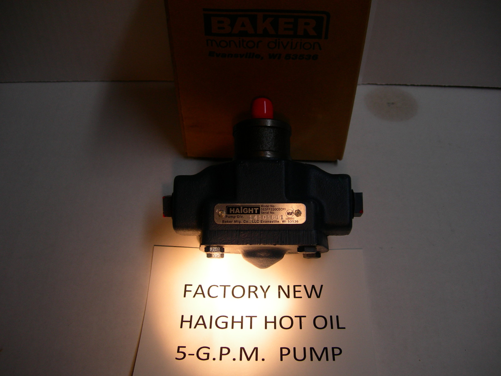 NEW HAIGHT HOT OIL FILTER PUMP 5GPM FOR Grelly USA