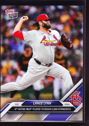 2024 Topps Now 460 Lance Lynn