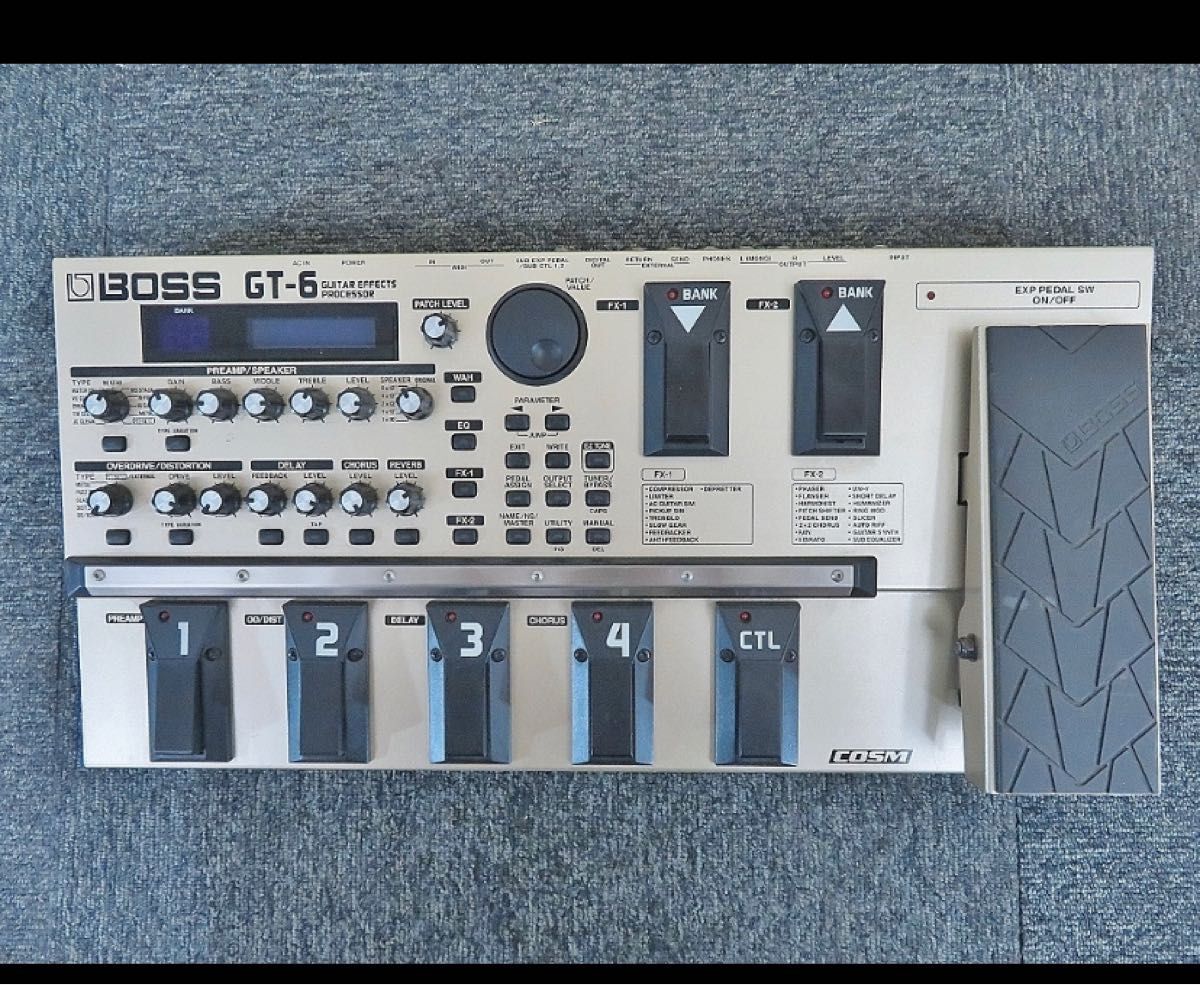 Boss GT6 MultiEffects Guitar Effects Processor Effects Pedal Main