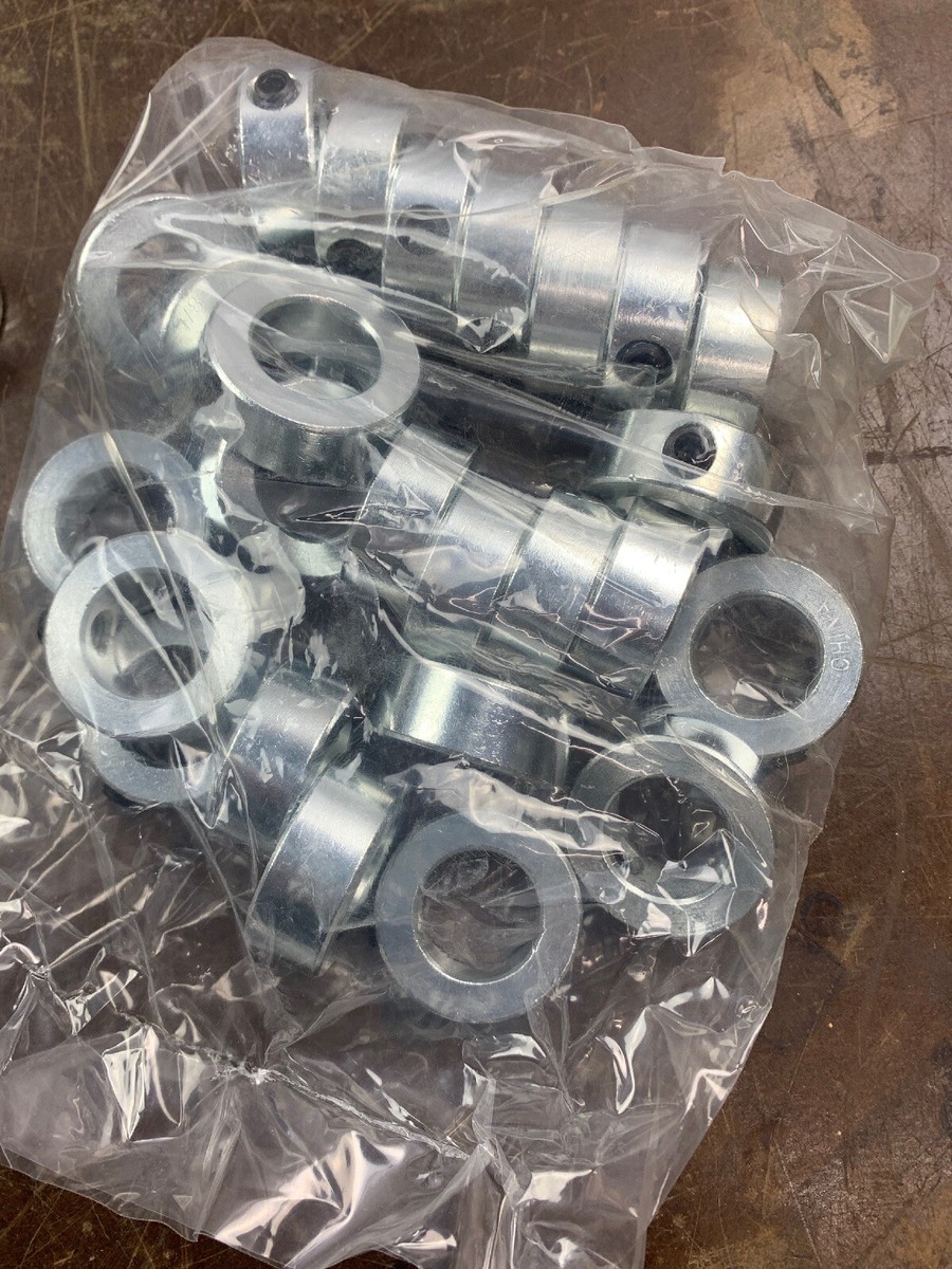 7/8 Shaft Collar Set Of 10 SC87 Shaft Collars - 7/8" Solid Steel, Zinc Plated, Set Screw Stop Collars For Shafts 8 In Wood Screws - Foto 12